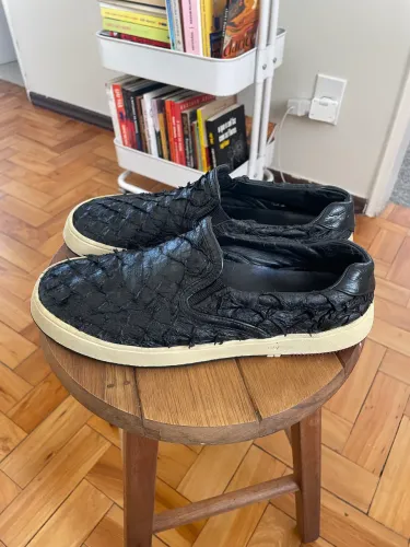 tênis osklen iate pirarucu preto 40