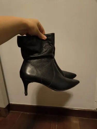 Bota salto 36 Constance couro legítimo