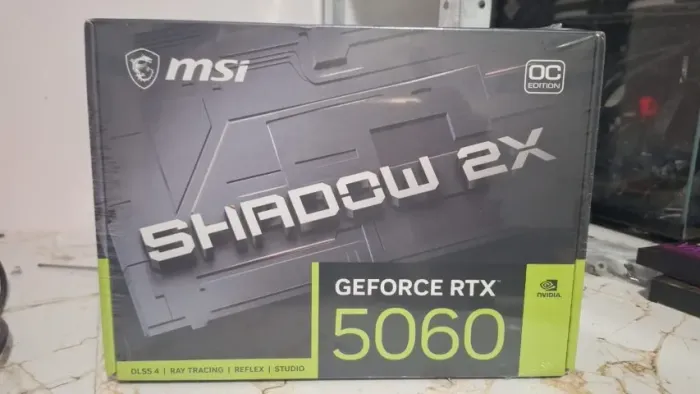 Placa de Vídeo MSI RTX 5060 Shadow 2X OC 8GB GDDR7 nova lacrada loja