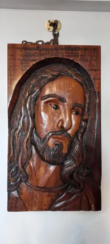 Quadro madeira maciça Jesus Cristo