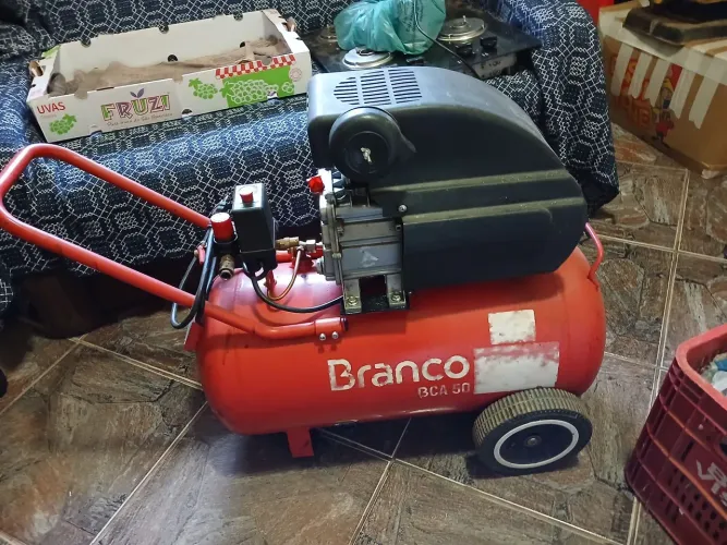 Compressor 50 libras com mangueira engate rápido pinadora  pneumática 