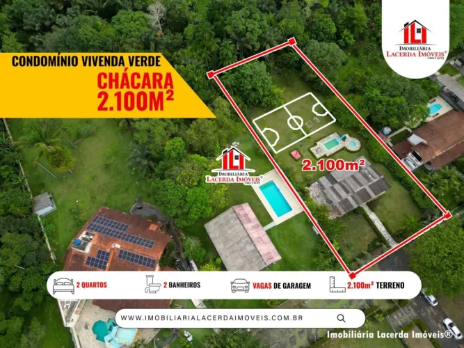 Condomínio Vivenda Verde, Chacara medindo 30x70= 2.100m², OPORTUNIDADE, BAIXOU O PREÇO