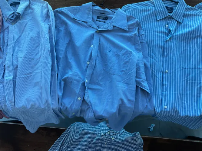 05 camisas masculinas sociais Náutica, Tommy, Van Heusen 