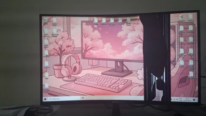 Monitor Gamer Philco Led 27 Pmg27c900fg Curvo 165hz Preto QUEBRADO