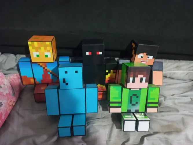 Kit 5 Bonecos Articulados Youtuber