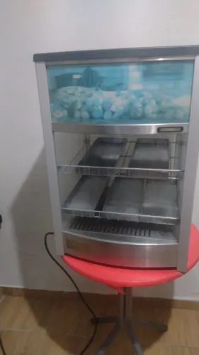 Estufa quente de salgados com led