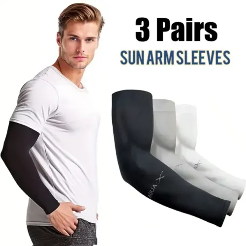 Kit 3 Pares Manga de Braço Sol Gelo - Proteção Solar UV