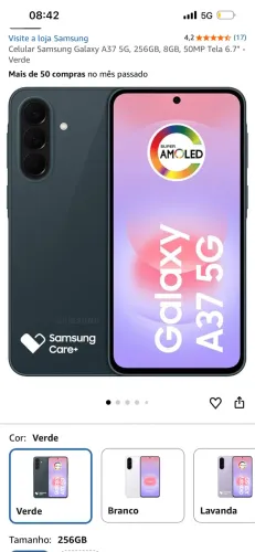 Galaxy A37 5G, 256GB, LACRADO
