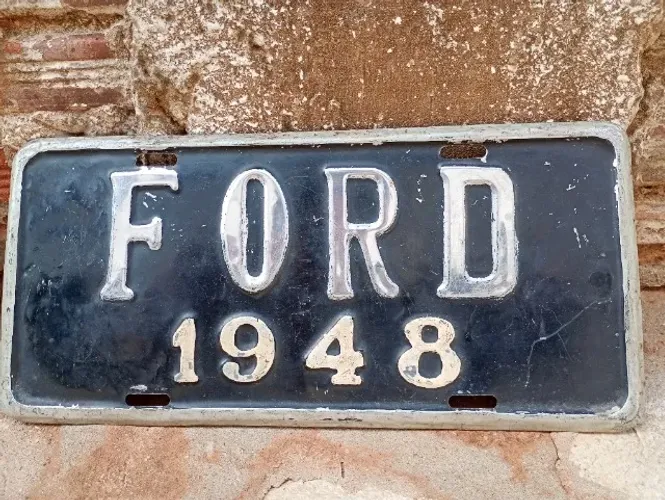 Placa original Ford 1948