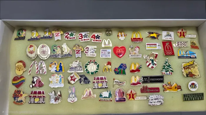 Pins do Mc Donald's década de 90