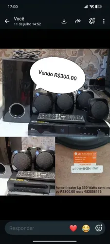 Home theater LG 330 watts