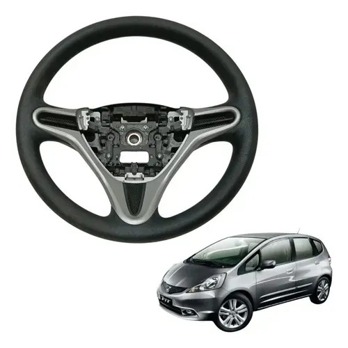 Volante Direcao Honda Fit 2009 2010 2011 2012 2013 Original Preto