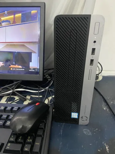 CPU hp mini corre i3 7100 7a geração ssd 120 giga 4 giga mouse teclado