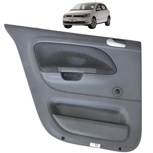 Forro Porta Traseira Esquerda Vw Gol G6 2014 2015 - Cinza-escuro