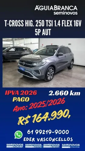 Volkswagen T-Cross Highline 1.4 TSI Flex 16V 5P AUT 2026