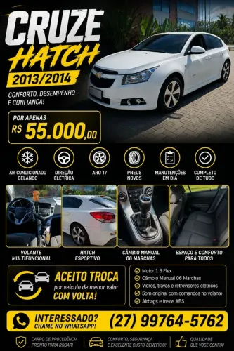Chevrolet Cruze HB Sport LT 1.8 16V Flexp. 5P MEC 2014