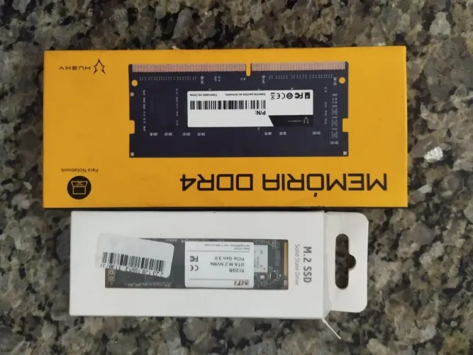 Kit upgrade SSD 512gb 8gb ram