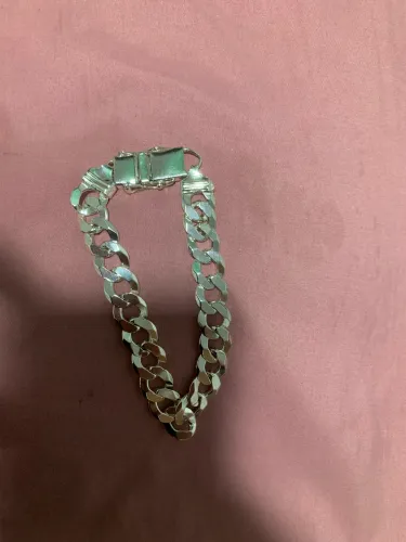 Pulseira de prata 13mm fecho gaveta