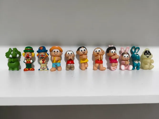 Lote 11 Bonecos Agarradinhos Turma da Mônica + Patati Patatá