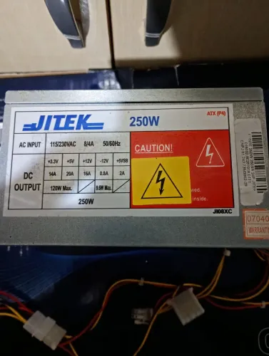 Fonte nominal Jitek 250w cinza