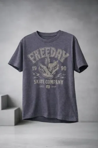 Camiseta masculina azul freeday