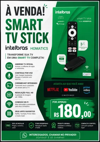Smart TV Stick Intelbras