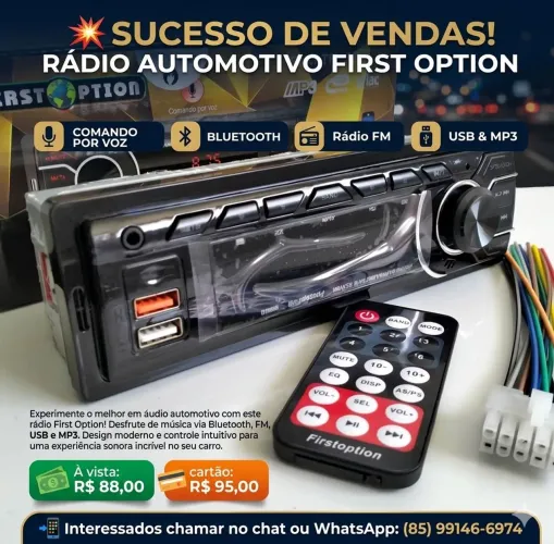 Rádio automotivo First Option ?