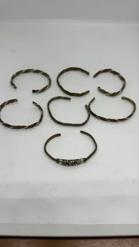 7 bracelete prata latão cobre 150.00 o lote compramos lote 