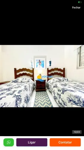 Cama de solteiro em madeira maciça com colchão