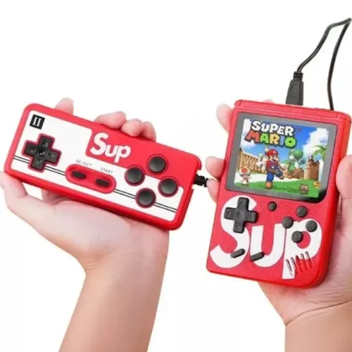 PRONTA ENTREGA | Mini Game Retrô Portátil Com 400 Jogos Clássicos + Controle Adicional 