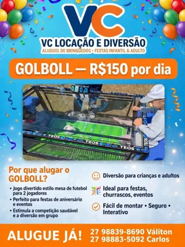 Aluguel GOLBOLL para festas
