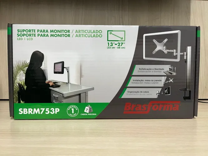 Suporte articulado para monitor 13-27? Brasforma