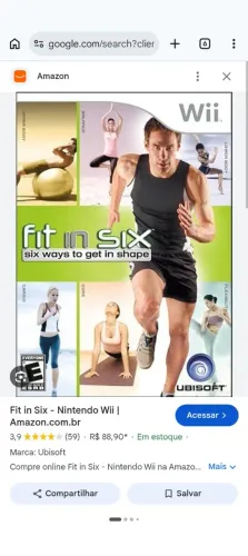 Nintendo Wii Fit In Six: Six Ways com Câmera Original Novo<br>