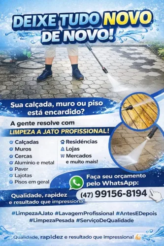 limpeza a jato profissional