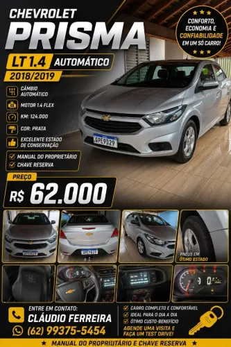 Chevrolet Prisma Sed. LT 1.4 8V Flexpower 4P Aut. 2019