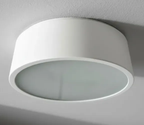 Plafon Redondo Aluminio Branco Itamonte