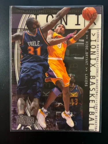 Kobe Bryant UD Ionix Card NBA Carta Colecionador Lakers Black Mamba