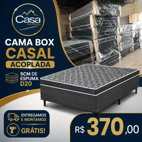 Cama casal 5cm a casa dos móveis