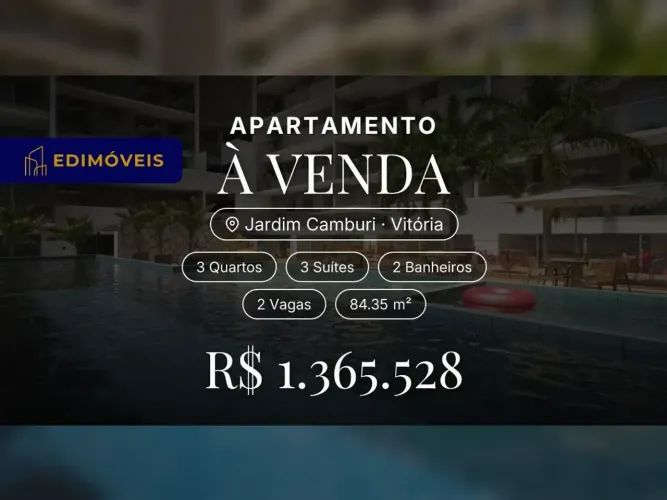 Lazer e conforto: Apartamento 3 suítes em Jardim Camburi, agende sua visita!