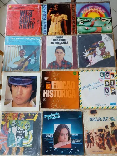 Discos de Vinil MPBs, Jazz, Rock, Samba, Musical.