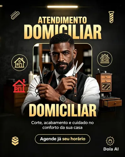 ? Atendo em domicílio qualidade até você!