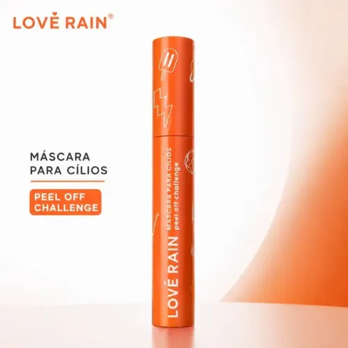 Máscara para Cílios Lové Rain Peel Off Challenge Original À Prova D?Água Alongamento