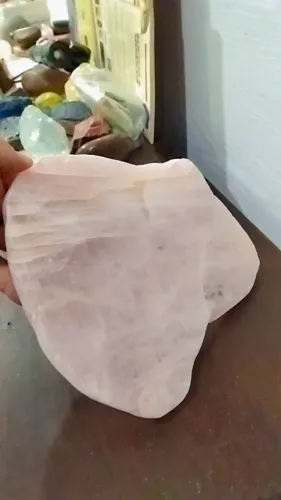 Tábua placa de Quartzo Rosa 1500g