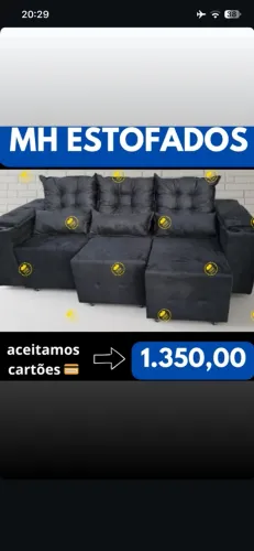 Sofás novos da fábrica com pagamento apenas no ato da entrega