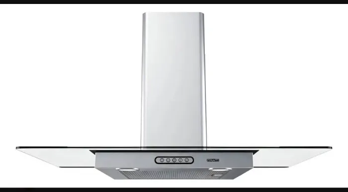 Coifa De Parede 90cm Vidro Reto Duto Slim Fogatti Inox
