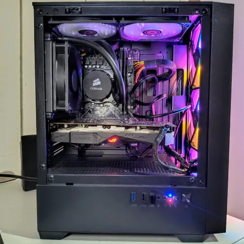 PC Gamer Top, i3 de 9ª, RX 580, 16 Gb Ram, water cooler, SSD 120 GB, HD 1 Tera (Parcelo)