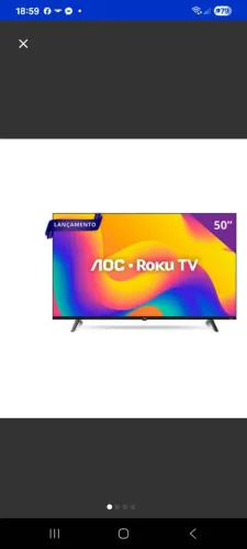 TV AOC Smart  50"polegadas 