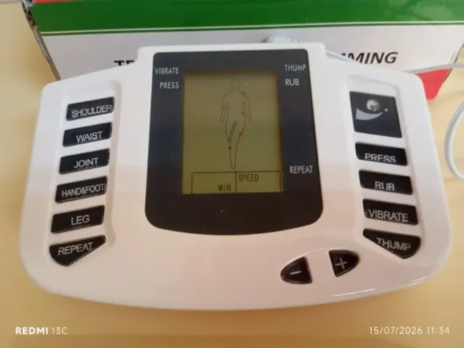 APARELHO FISIOTERAPIA ACUPUNTURA ELETRO-CHOQUE COR BRANCO