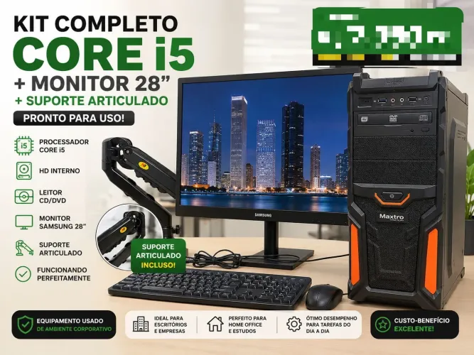 COMPUTADOR COMPLETO CORE i5 + MONITOR SAMSUNG 28?