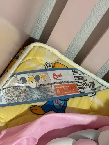 Berço que vira mini cama + Colchão Castor Excelente estado! 